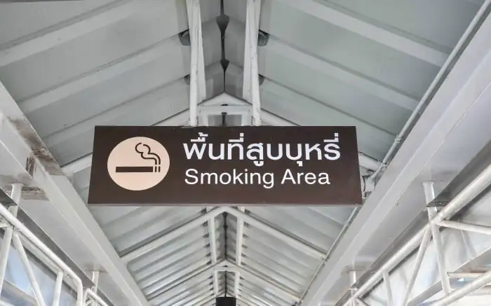 Smoking area